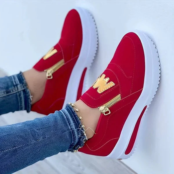 👍Women's orthopedic platform slip-on sneakers👞
