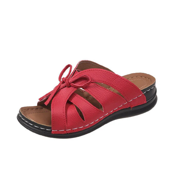 【Cash on delivery】👡Women's Comfort Bowtie Slip-on Sandals