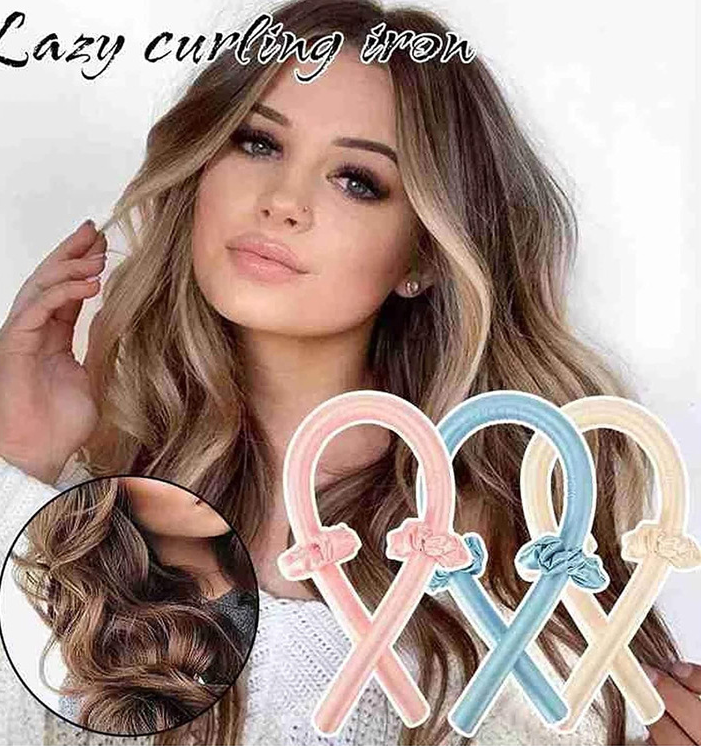 γπ₯πββοΈπγLarge Wave Curling Tool Lazy Heatless Hair Curler Foam Sponge Sleep-In Styling Set (Buy 1 Get 2 Free)