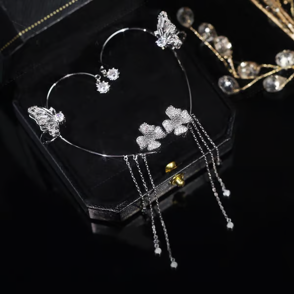 49% OFFâ¨Butterfly Tassel Style Zircon Earrings | Perfect Giftđ