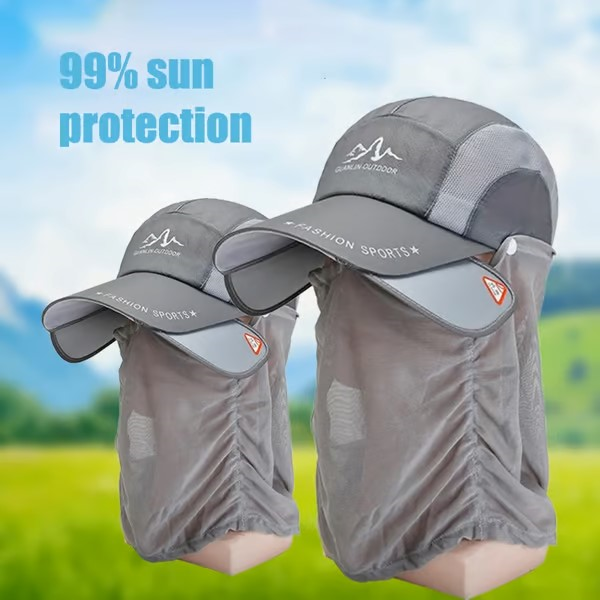 🔥🔥Sun hat with retractable brim for outdoor/fishing/riding/climbing