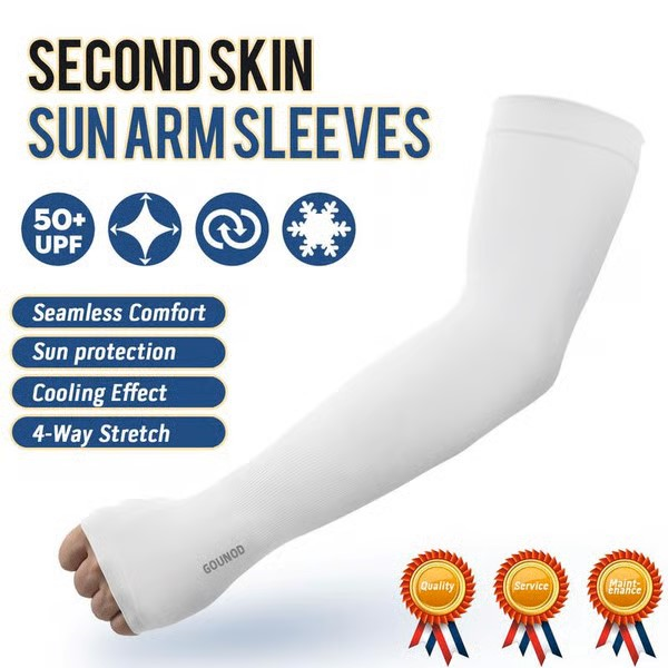 Sun Protection UV Garden Arm Sleeves for Men Women UPF 50+ Compression Cooling sport gloves