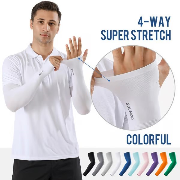 Sun Protection UV Garden Arm Sleeves for Men Women UPF 50+ Compression Cooling sport gloves