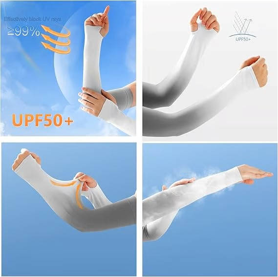 Sun Protection UV Garden Arm Sleeves for Men Women UPF 50+ Compression Cooling sport gloves