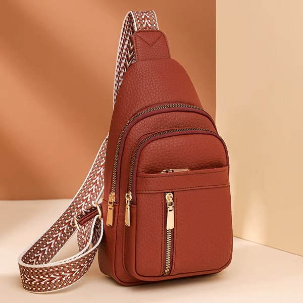 Women's Fashion Casual Solid Color Crossbody Bag