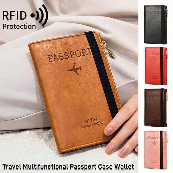 RFID Blocking Leather Card Wallet