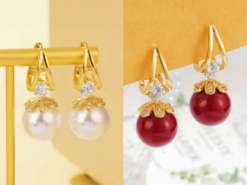 ✨BUY 1 GET 1 FREE (2 pairs)✨Sparkly Huggie Dangle Earrings for Women