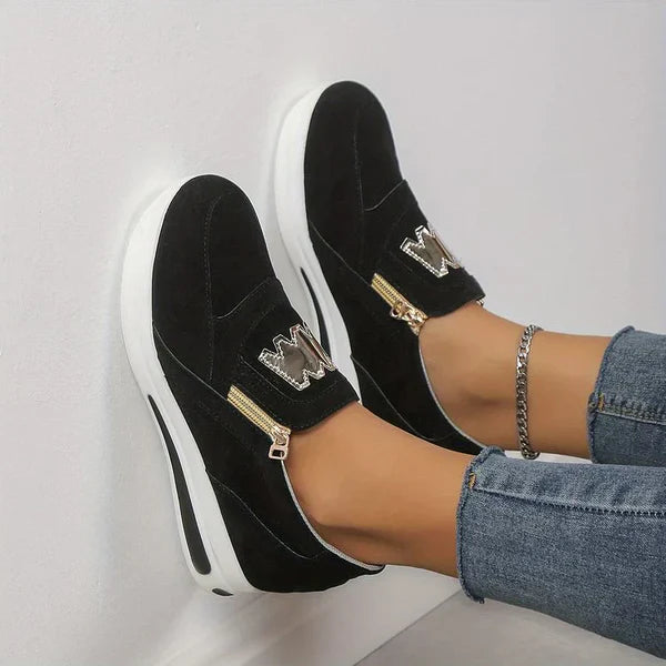 👍Women's orthopedic platform slip-on sneakers👞