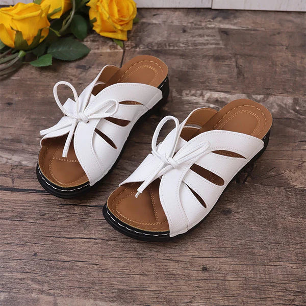 【Cash on delivery】👡Women's Comfort Bowtie Slip-on Sandals