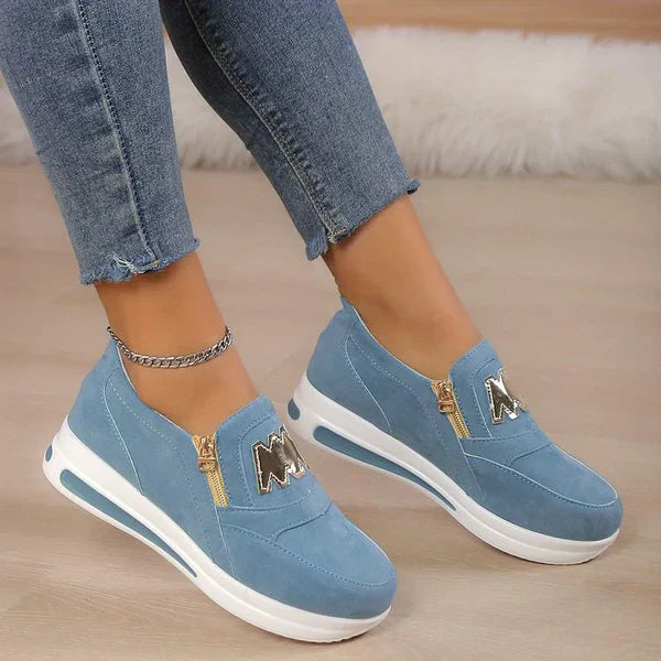 👍Women's orthopedic platform slip-on sneakers👞