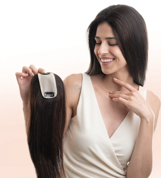π2 x 3 Topper Hair Extensions For Women π| Silk base & 100% Human Hair