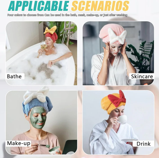 🔥Buy 1 Get 1 Free|New Super Absorbent Hair Towel Wrap for Wet Hair