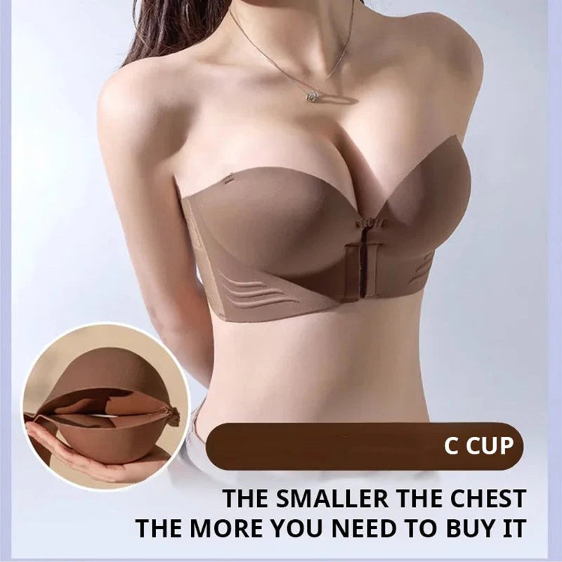 👙Women's Strapless Bra with Non-Slip Front Closure