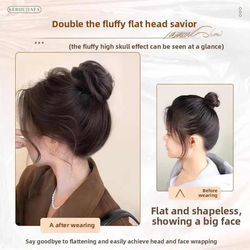 Bird Nest Bun, for Women, Scrunchies for Hair, Hair Bun Tools, Realistic Hair Bun EnhancerFake Hair Bun
