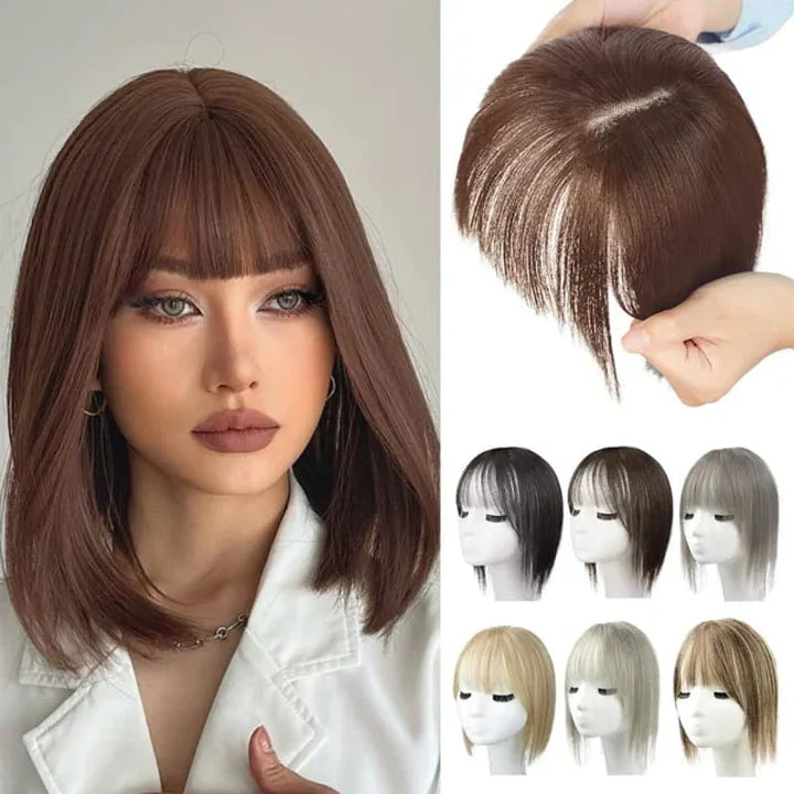 Natural hair headbands with bangs for women