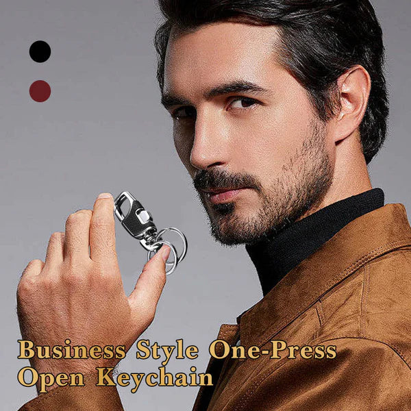 đOne-touch business keychain