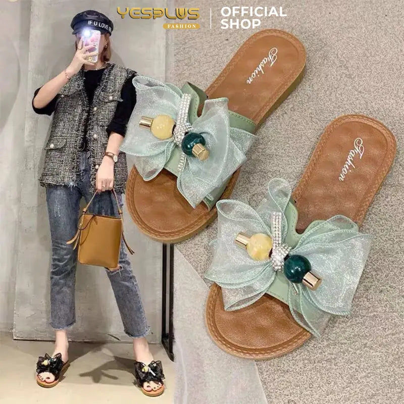 Summer-Ready Jelly Flip Flops π‘ | Fashion Ribbon Design + Soft PCU