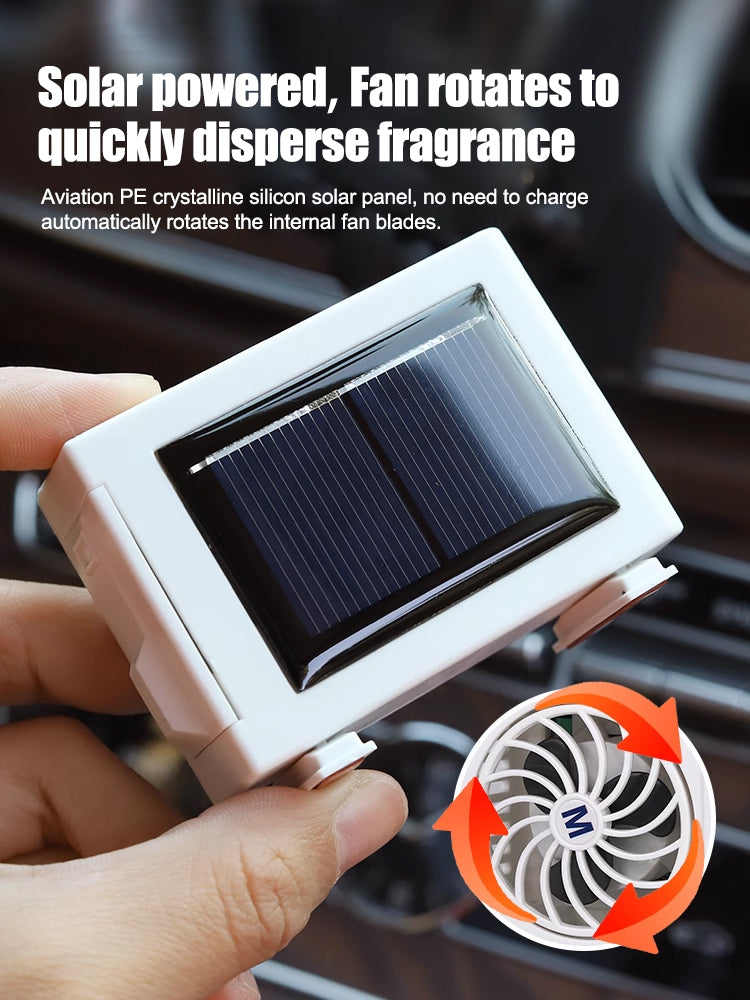 Solar Aromatherapy Car, 🚗Air conditioner style aromatherapy set, long lasting fragrance.