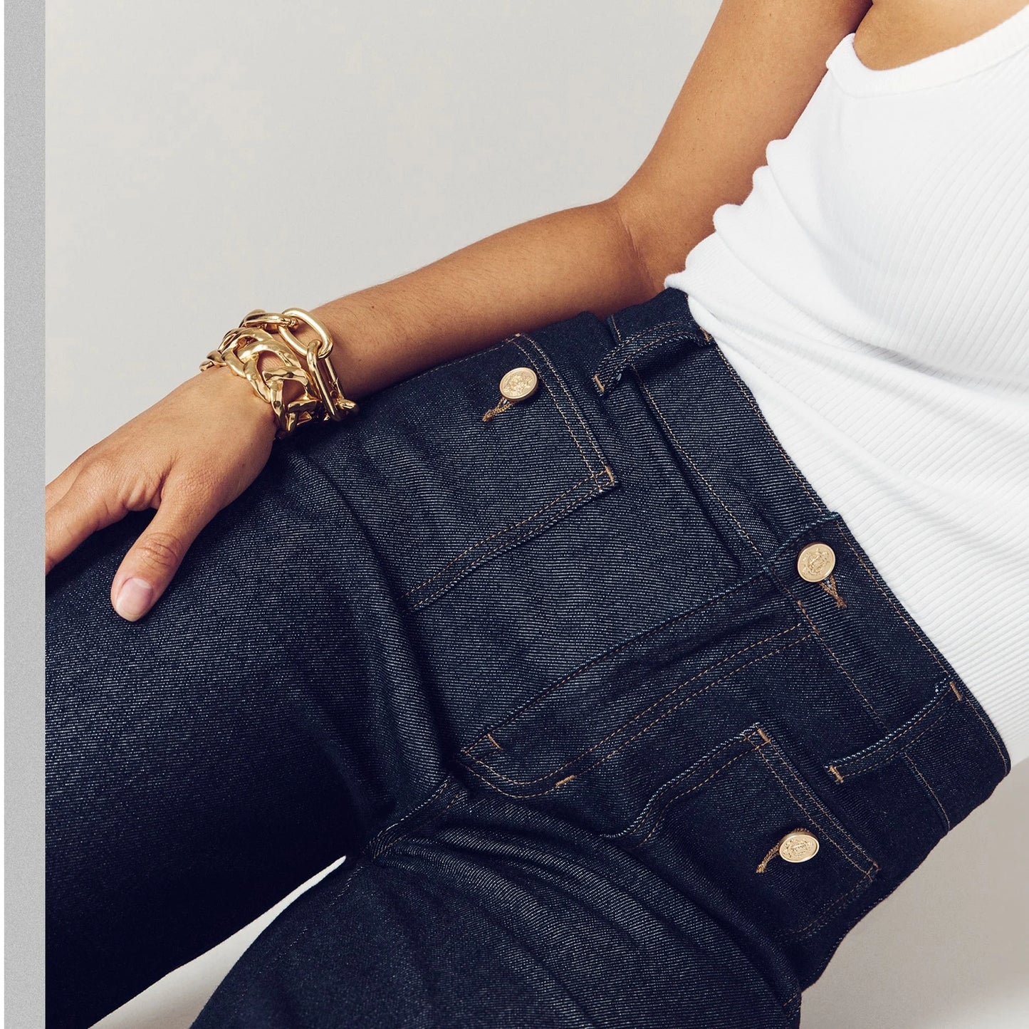👖Tummy Control Sailor Wide Leg Jeans