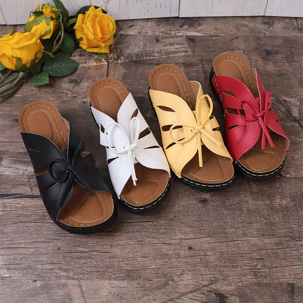 【Cash on delivery】👡Women's Comfort Bowtie Slip-on Sandals