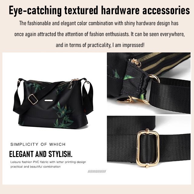 Lightweight Nylon Water-based Multi-layer Papyrus Bag with Bamboo Leaves
