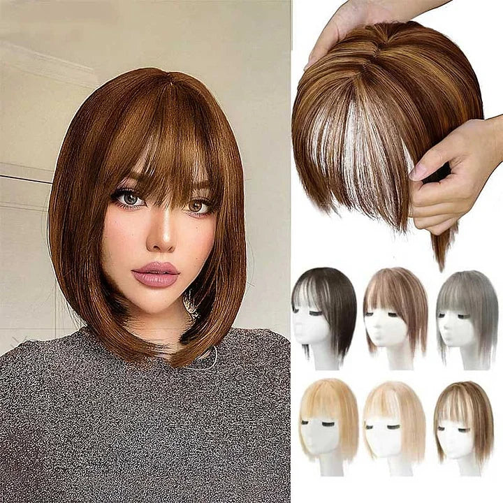 Natural hair headbands with bangs for women