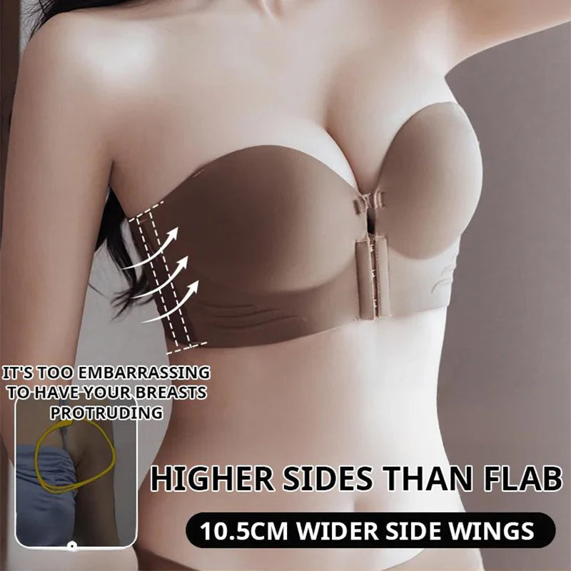 👙Women's Strapless Bra with Non-Slip Front Closure