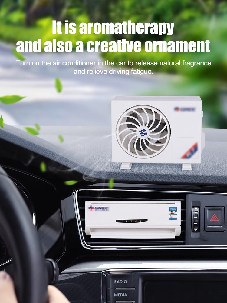Solar Aromatherapy Car, 🚗Air conditioner style aromatherapy set, long lasting fragrance.