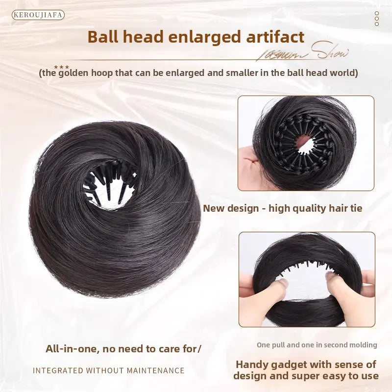 Bird Nest Bun, for Women, Scrunchies for Hair, Hair Bun Tools, Realistic Hair Bun EnhancerFake Hair Bun