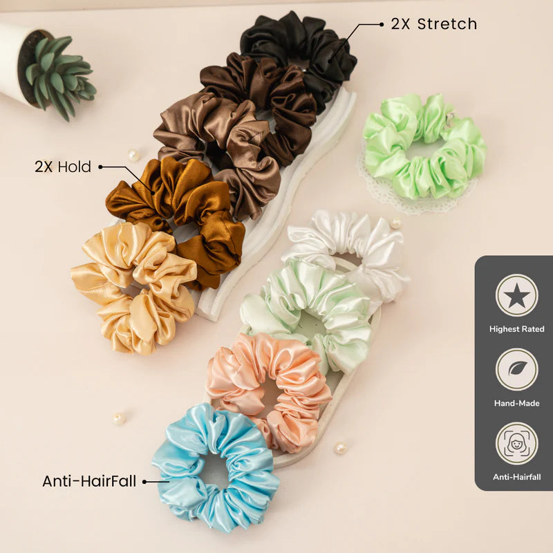 Set Of 10 Scrunchies