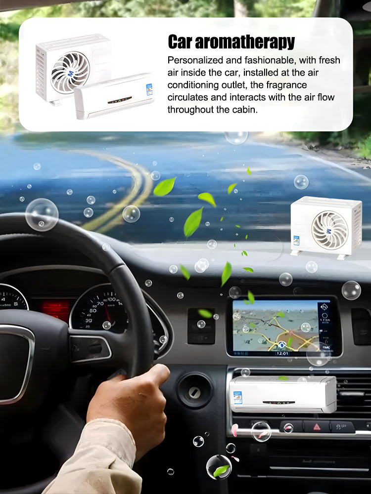 Solar Aromatherapy Car, 🚗Air conditioner style aromatherapy set, long lasting fragrance.