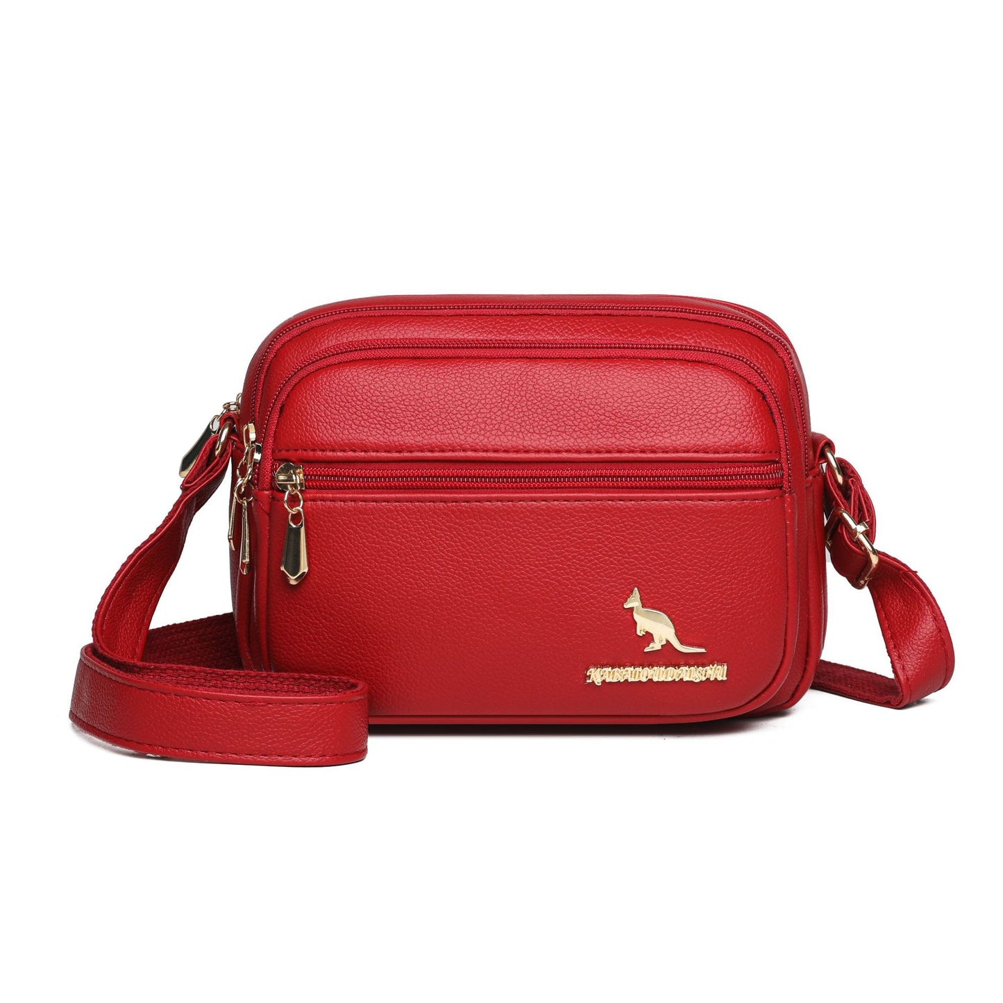 Multi-layered shoulder and crossbody casual bag