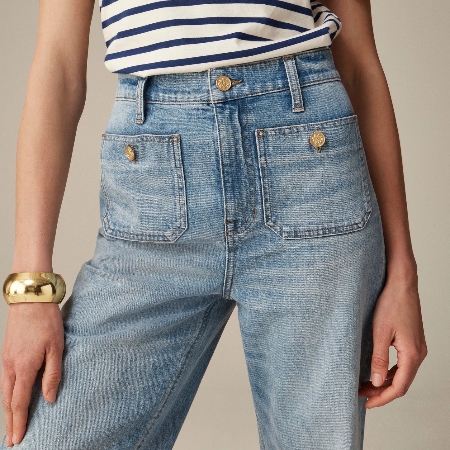 👖Tummy Control Sailor Wide Leg Jeans