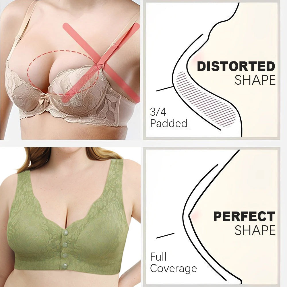 Zero Feel Bra – LAST DAY SALE 70% OFF – Zero Feel Lace Full Coverage Front Closure Bra