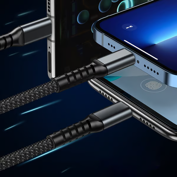 š„ā”Transparent Luminous 3-in-1 Super Fast Charging Cable
