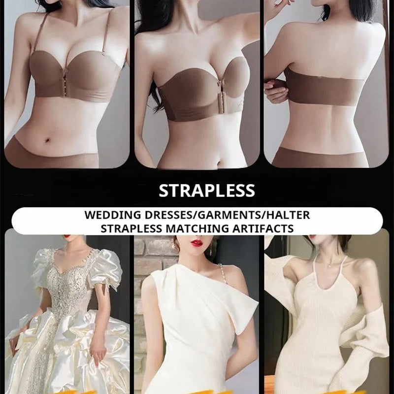 👙Women's Strapless Bra with Non-Slip Front Closure