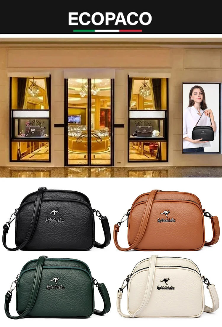 Luxury Four-Layer Independent Shoulder Bag 【Imported Nappa Leather】
