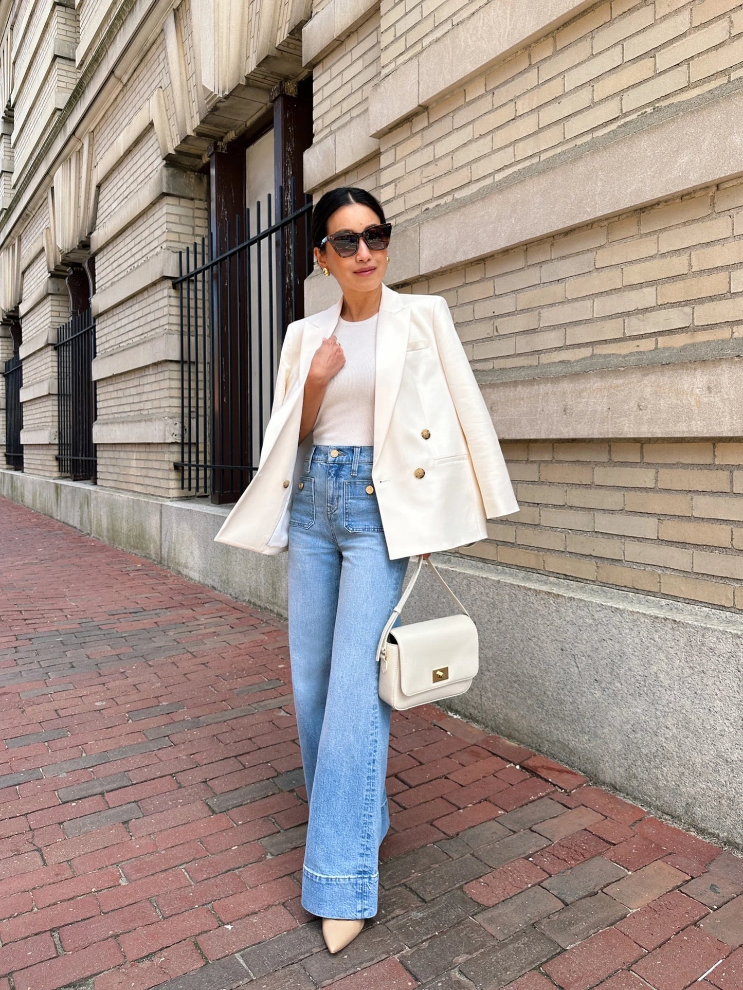 👖Tummy Control Sailor Wide Leg Jeans
