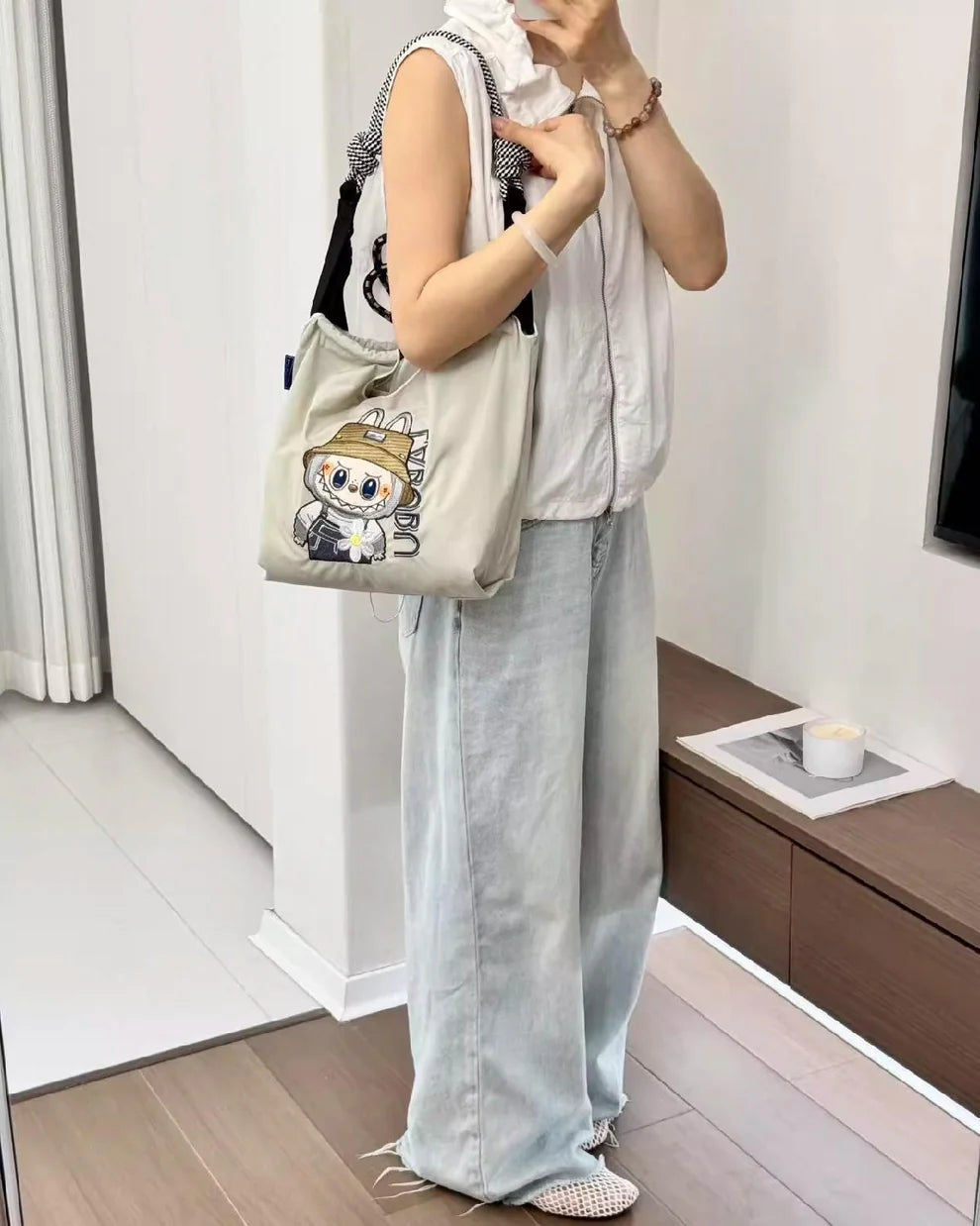 Labubu Explorer Tote Bag – Cute Meets Utility