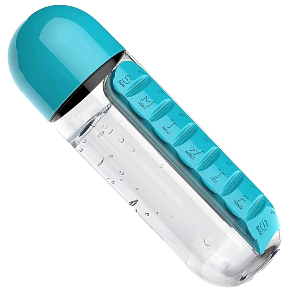 Water bottle with medicine box——✅Solve the problem of forgetting to take medicine