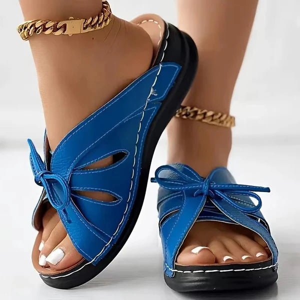 【Cash on delivery】👡Women's Comfort Bowtie Slip-on Sandals