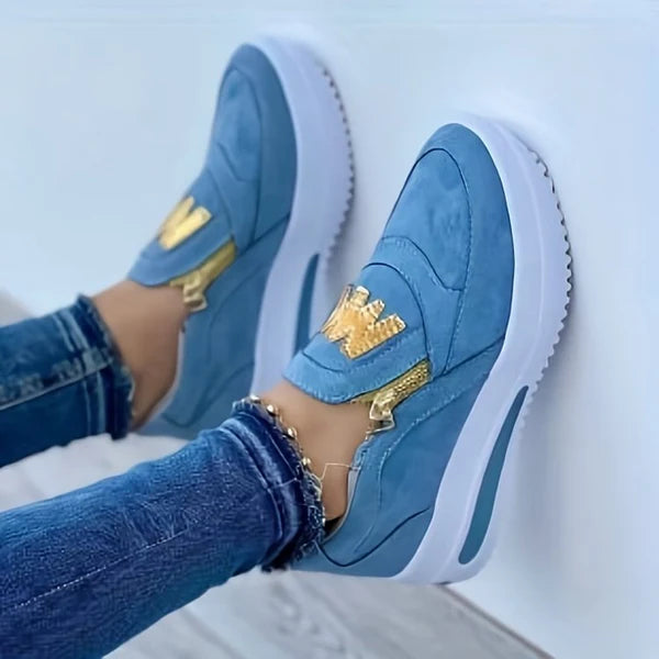👍Women's orthopedic platform slip-on sneakers👞