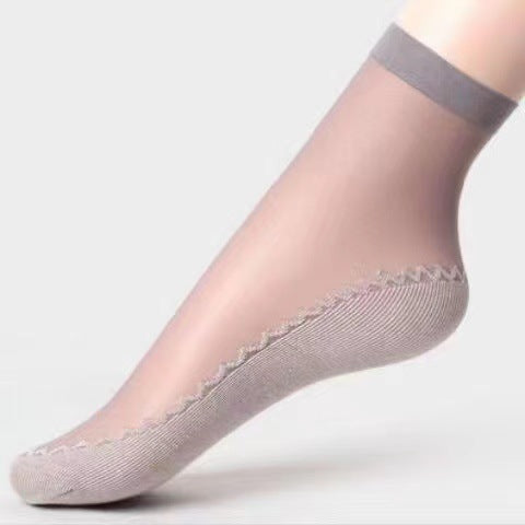 🔥【Limited time offer】🔥Cotton-soled ruffled short socks, non-slip style