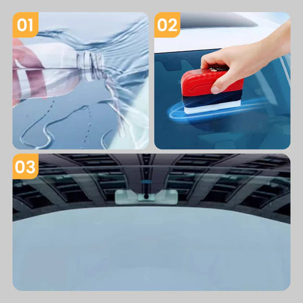 Car Glass Oil Film Cleaning Brush