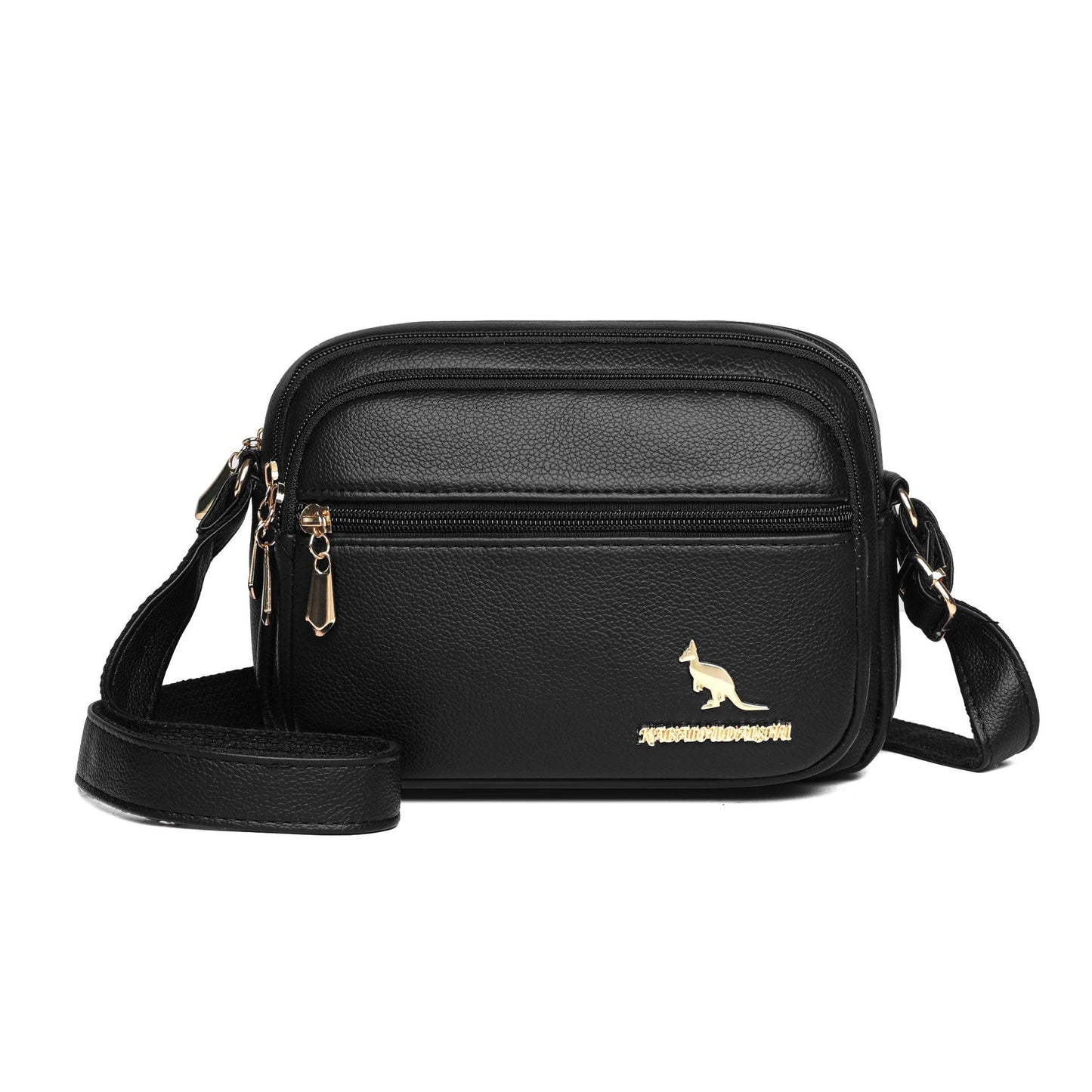Multi-layered shoulder and crossbody casual bag