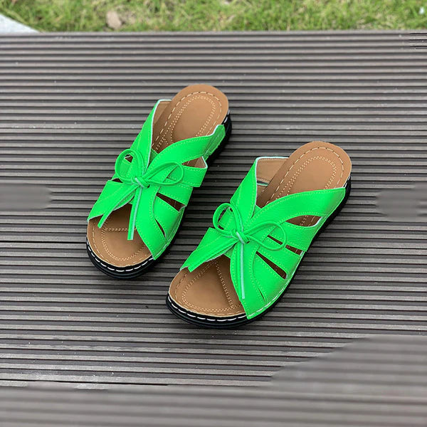 【Cash on delivery】👡Women's Comfort Bowtie Slip-on Sandals