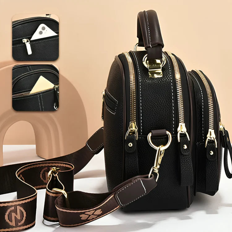 All-in-One PU Leather Shoulder Bag