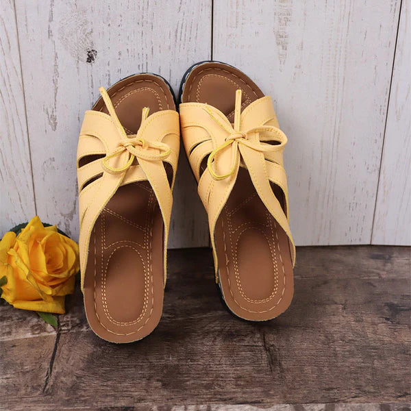 【Cash on delivery】👡Women's Comfort Bowtie Slip-on Sandals