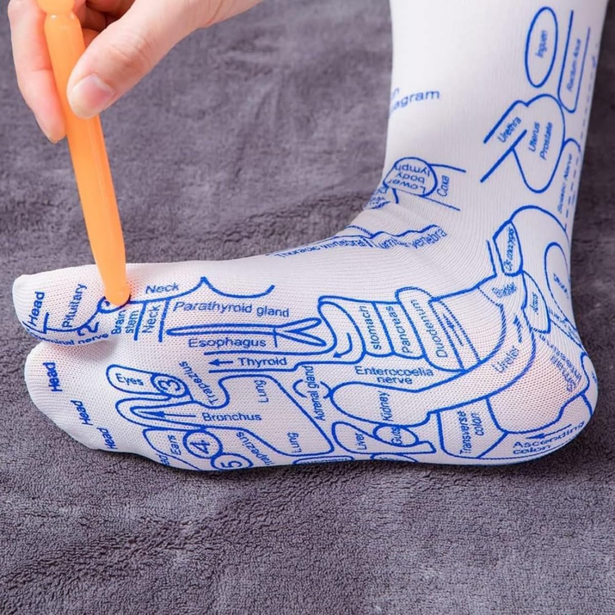 Reflexology Chart Socks