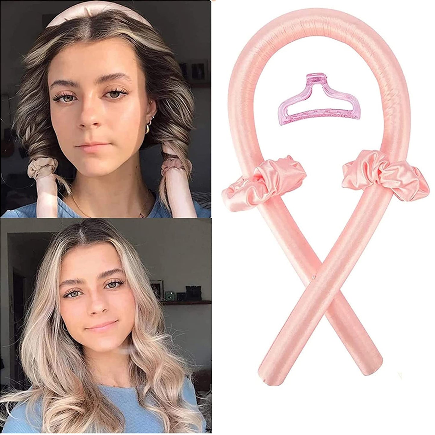 γπ₯πββοΈπγLarge Wave Curling Tool Lazy Heatless Hair Curler Foam Sponge Sleep-In Styling Set (Buy 1 Get 2 Free)